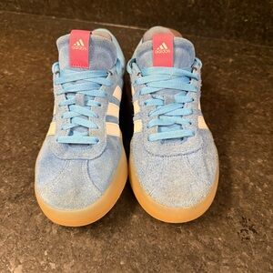 Adidas Light Blue Suede Sneakers - Size 7.5